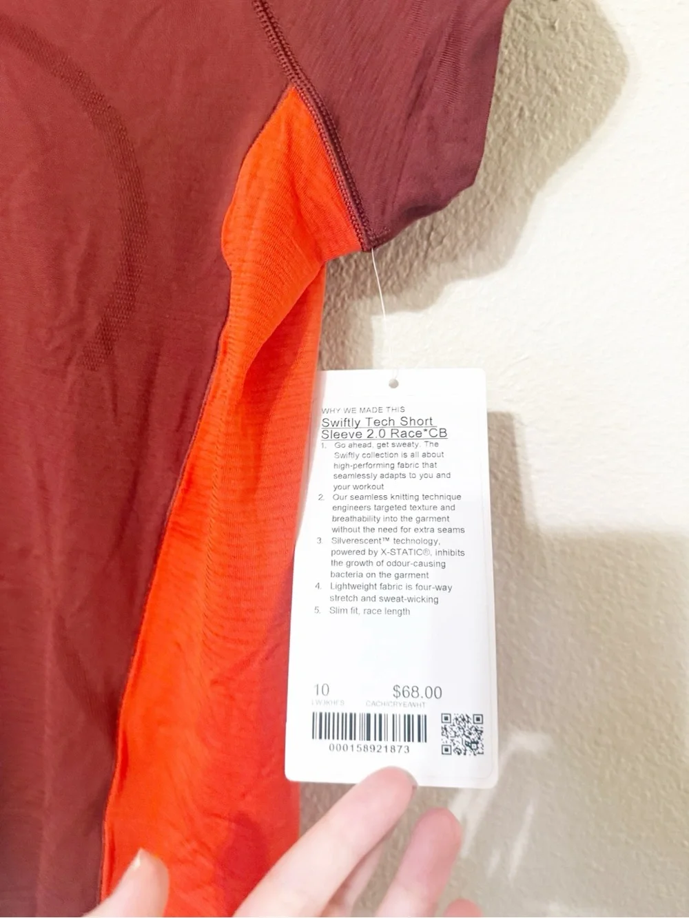 Lululemon Swiftly Tech Short-Sleeve Shirt 2.0 Waist Length Colourblock NEW